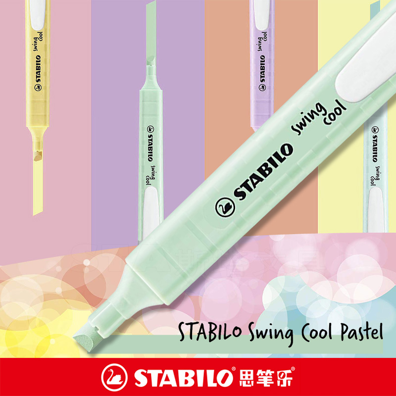 Stabilo Marker Boss - 6 قطعة ستابيلو هيغليغتر 275 معكرون