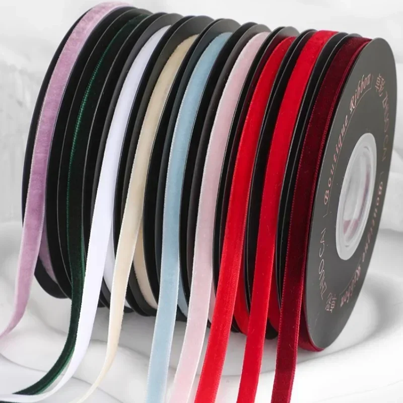 شريط مخملي بعرض 6 مم، 5 ياردات - مراجعة Velvet Ribbon Roll وسعره