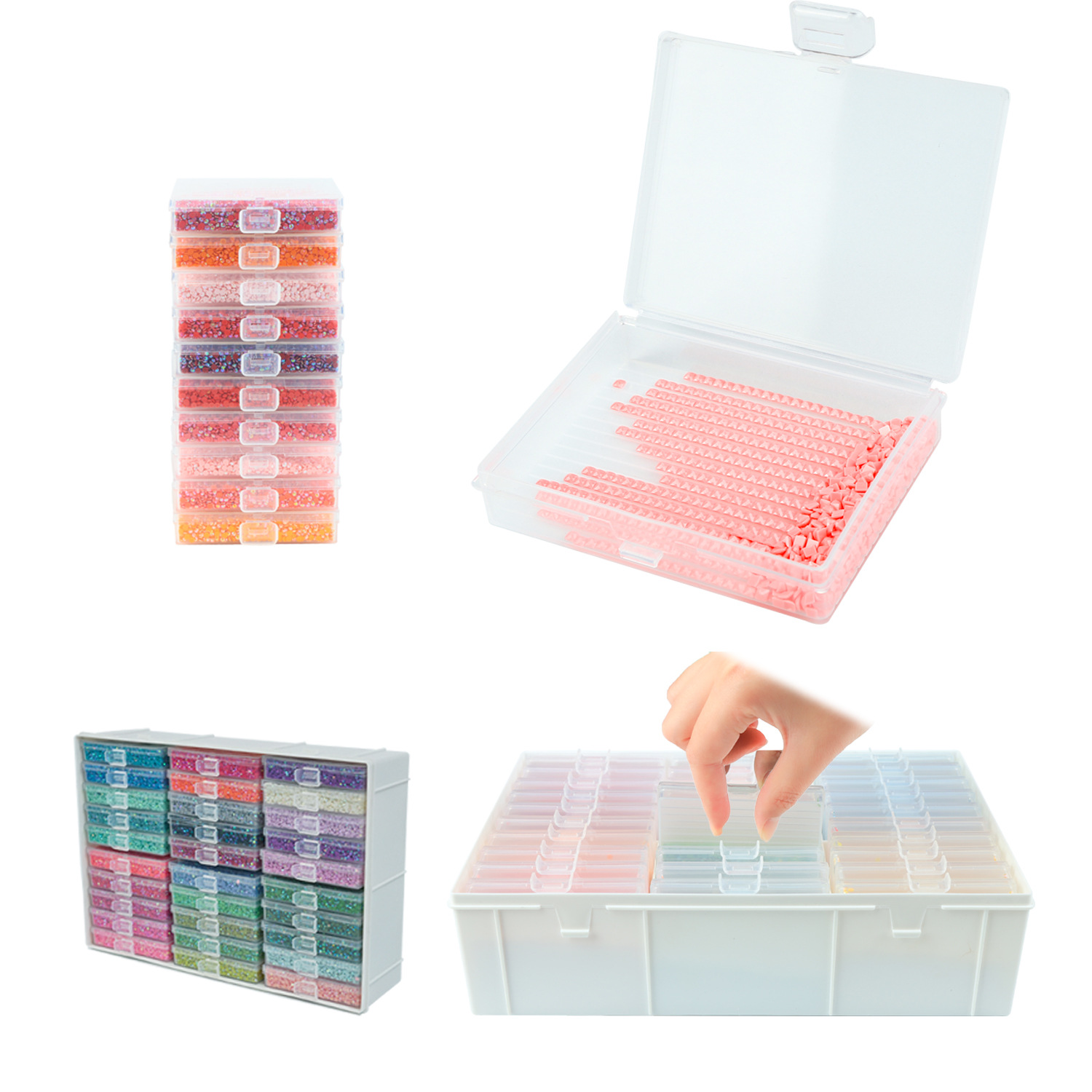 مجموعة صواني فنية للرسم بالألم - مراجعة Craft Embellishment Storage وسعره