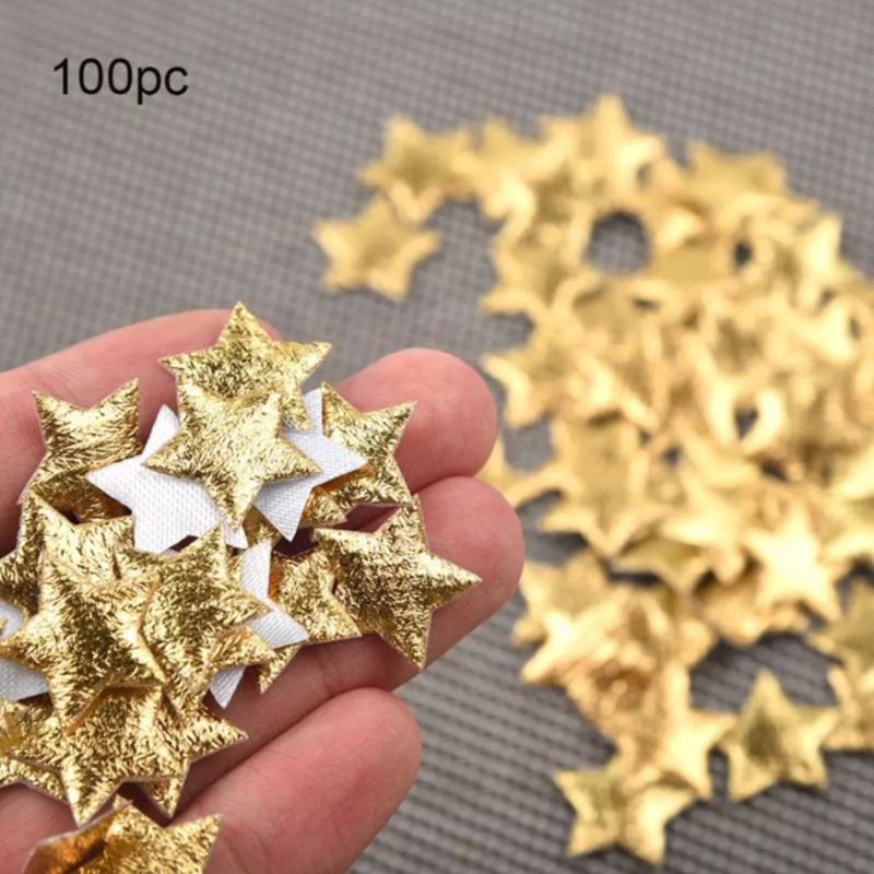 100 قطعة نجوم الذهب/الفضة لعيد - مراجعة Christmas Craft Embellishment وسعره